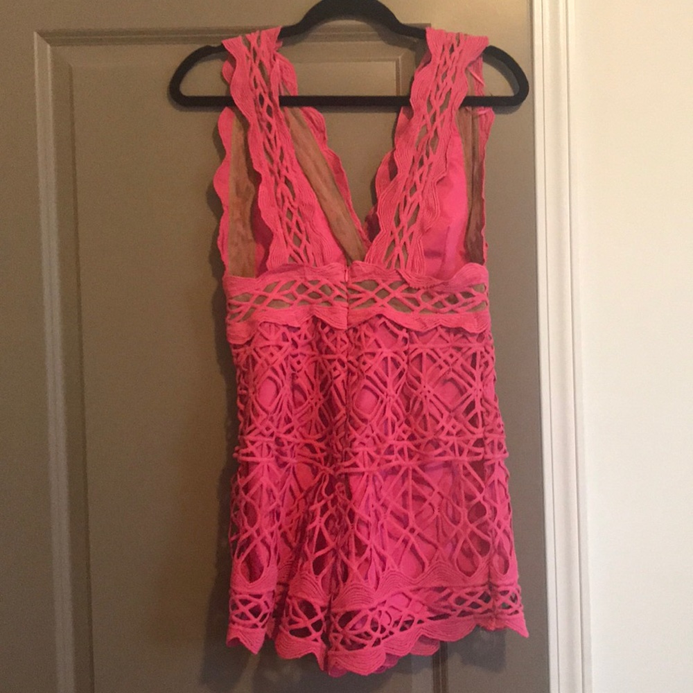 Hot Pink Romper
